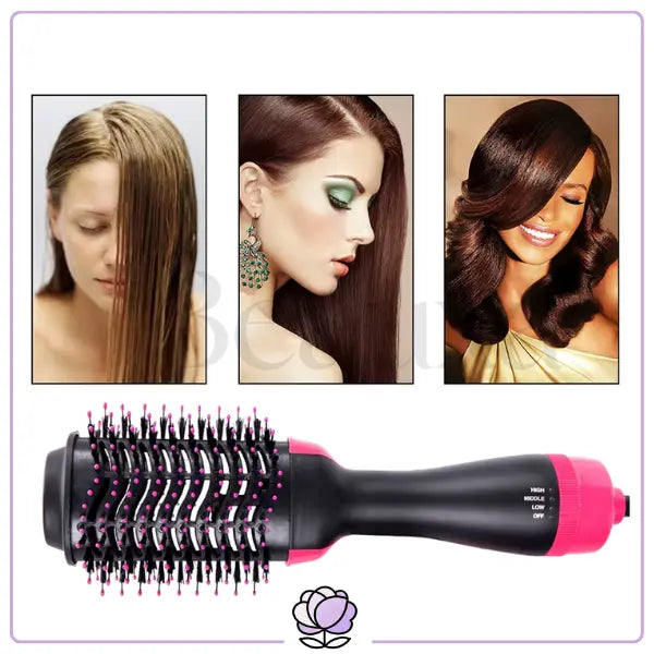 2‑in‑1 Hair Dryer & Volumizing Hot‑Air Brush